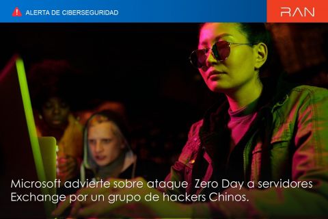 Microsoft advierte sobre ataque  Zero Day a servidores Exchange por un grupo de hackers Chinos.